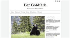 Desktop Screenshot of bengoldfarb.com